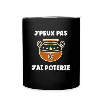 Poterie - Mug uni - noir - Devant