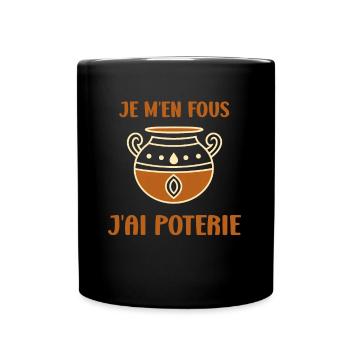 Poterie - Mug uni - noir - Devant