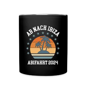 Ibiza Abifahrt 2024 Abitur Klassenreise Abi Reise - Tasse einfarbig - Schwarz - Vorne