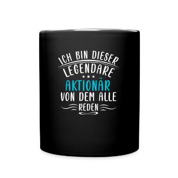 Lustige Aktionär Sprüche Börse Investor Finanzen - Mug uni - noir - Devant