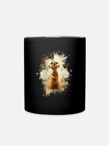 Suricates et animaux mignons - Mug uni - noir