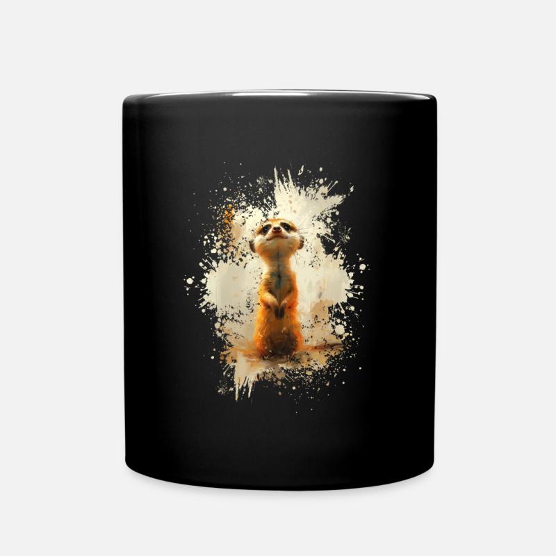 Suricates et animaux mignons - Mug uni - noir