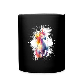 Unicorn mythical creatures - Full Colour Mug - black - Front