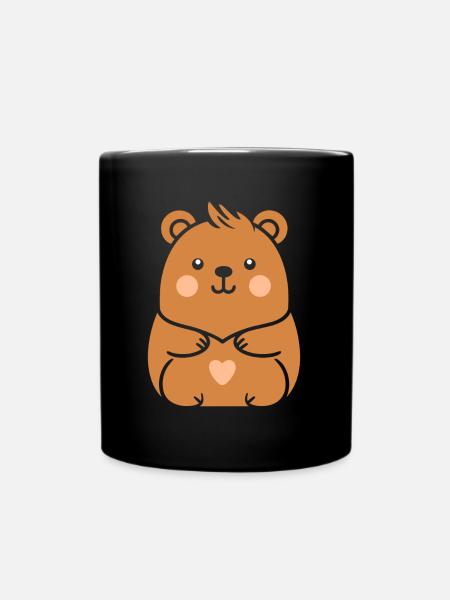Capybara - Tasse einfarbig - Schwarz