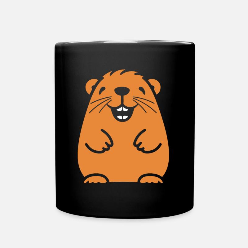 Capybara - Tasse einfarbig - Schwarz
