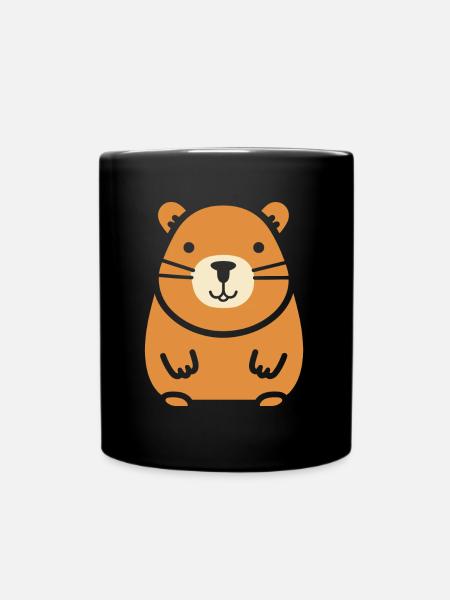 Capybara - Tasse einfarbig - Schwarz