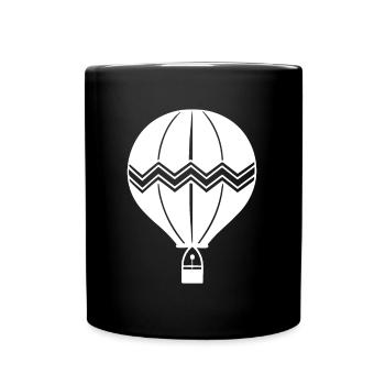 Luftballon - Tasse einfarbig - Schwarz - Vorne