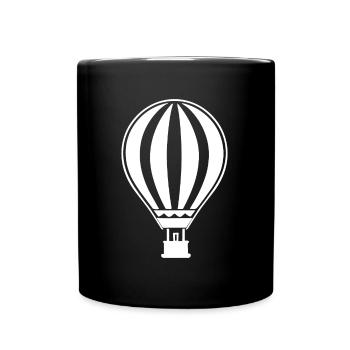 Luftballon - Tasse einfarbig - Schwarz - Vorne