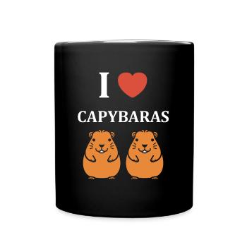 Humour Capybara - Mug uni - noir - Devant