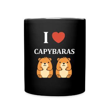 Humour Capybara - Mug uni - noir - Devant
