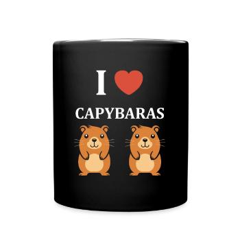 Humour Capybara - Mug uni - noir - Devant