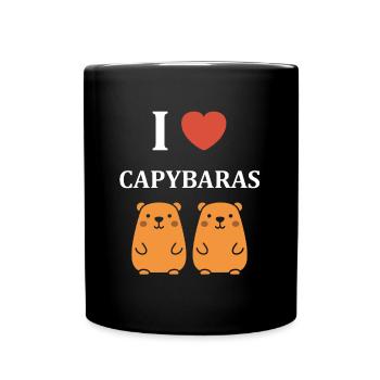 Humour Capybara - Mug uni - noir - Devant