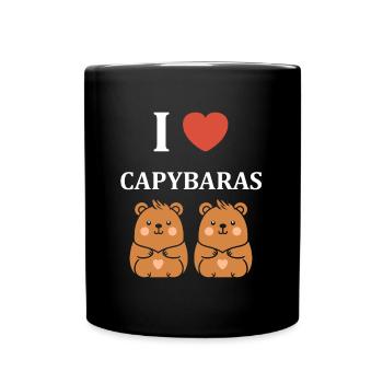 Humour Capybara - Mug uni - noir - Devant