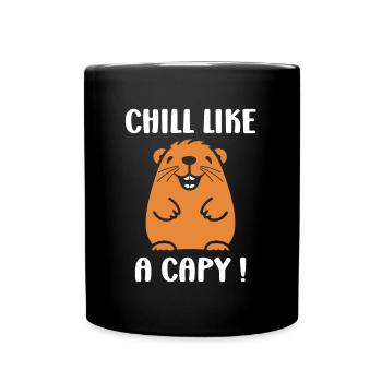 Humour Capybara - Mug uni - noir - Devant