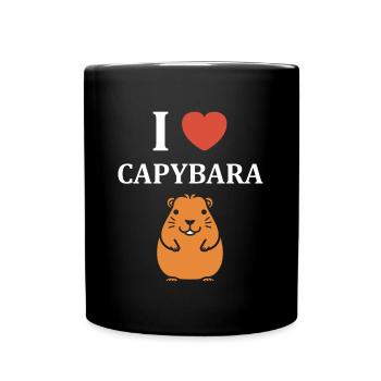 Humour Capybara - Mug uni - noir - Devant