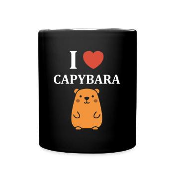 Humour Capybara - Mug uni - noir - Devant