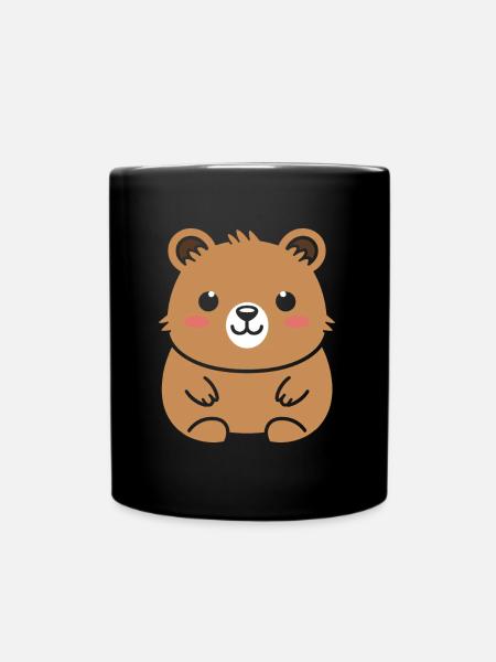 Quokka - Tasse einfarbig - Schwarz