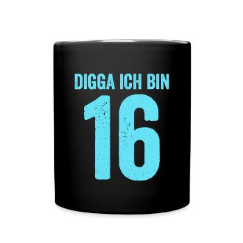 Blue Digga J’ai 16 Ans Garçon 16e Anniversaire - Mug uni - noir - Devant