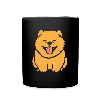 Chow Chow Dog - Full Colour Mug - black - Front
