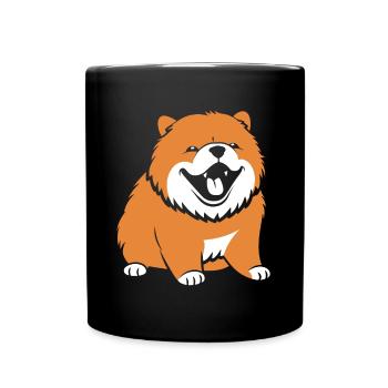 Chow Chow Dog - Full Colour Mug - black - Front