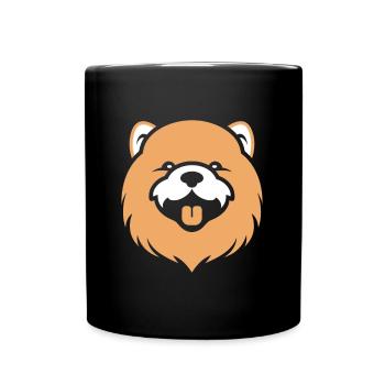 Chow Chow Dog - Full Colour Mug - black - Front