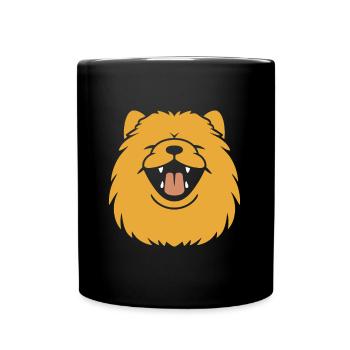 Chien chow chow - Mug uni - noir - Devant