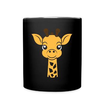 Tete de Girafe - Mug uni - noir - Devant