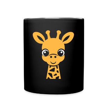 Tete de Girafe - Mug uni - noir - Devant