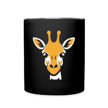 Tete de Girafe - Mug uni - noir - Devant