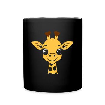 Tete de Girafe - Mug uni - noir - Devant