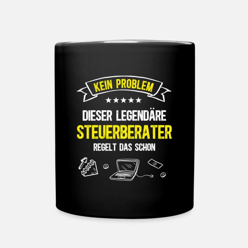 Steuerberater Steuerberatung Beruf Finanzen Steuer - Tasse einfarbig - Schwarz