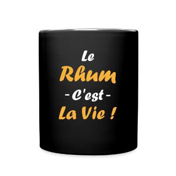 Rhum - Mug uni - noir - Devant