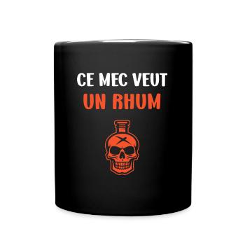 Rhum - Mug uni - noir - Devant