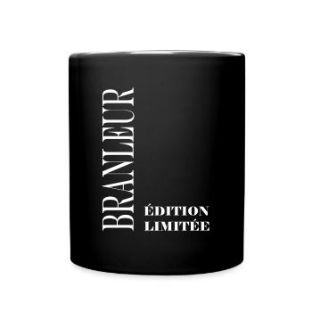 branleur - Mug uni - noir - Devant