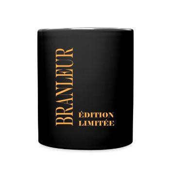 branleur - Mug uni - noir - Devant