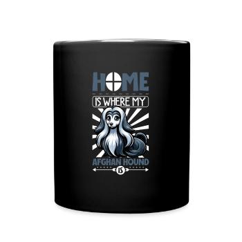 Accueil - Afghan Hound - Mug uni - noir - Devant