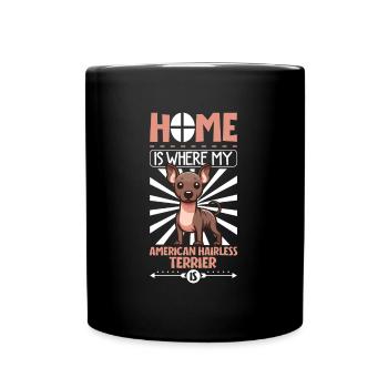 Accueil - American Hairless Terrier - Mug uni - noir - Devant