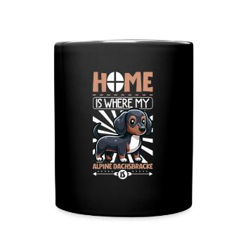 Home - Alpine Dachsbracke - Full Colour Mug - black - Front