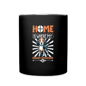 Accueil - American English Coonhound - Mug uni - noir - Devant