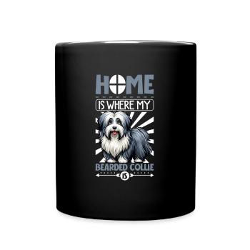 Accueil - Bearded Collie - Mug uni - noir - Devant