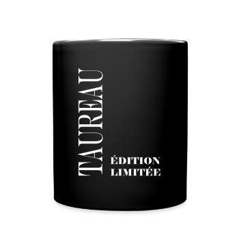 Taureau - Mug uni - noir - Devant