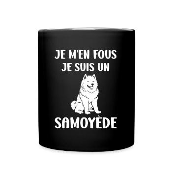 Humour Chien Samoyède - Mug uni - noir - Devant