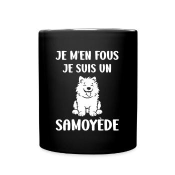 Humour Chien Samoyède - Mug uni - noir - Devant