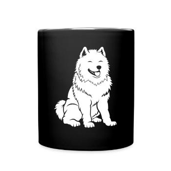 Humour Chien Samoyède - Mug uni - noir - Devant