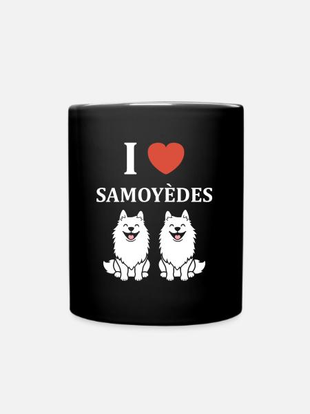 Humour Chien Samoyède - Mug uni - noir