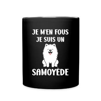 Humour Chien Samoyède - Mug uni - noir - Devant