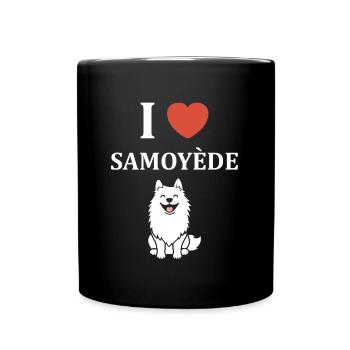 Humour Chien Samoyède - Mug uni - noir - Devant