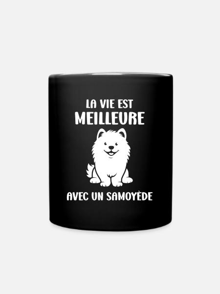 Humour Chien Samoyède - Mug uni - noir