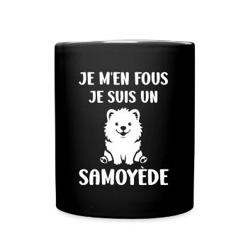 Humour Chien Samoyède - Mug uni - noir - Devant