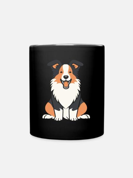 Humour chien border collie - Mug uni - noir